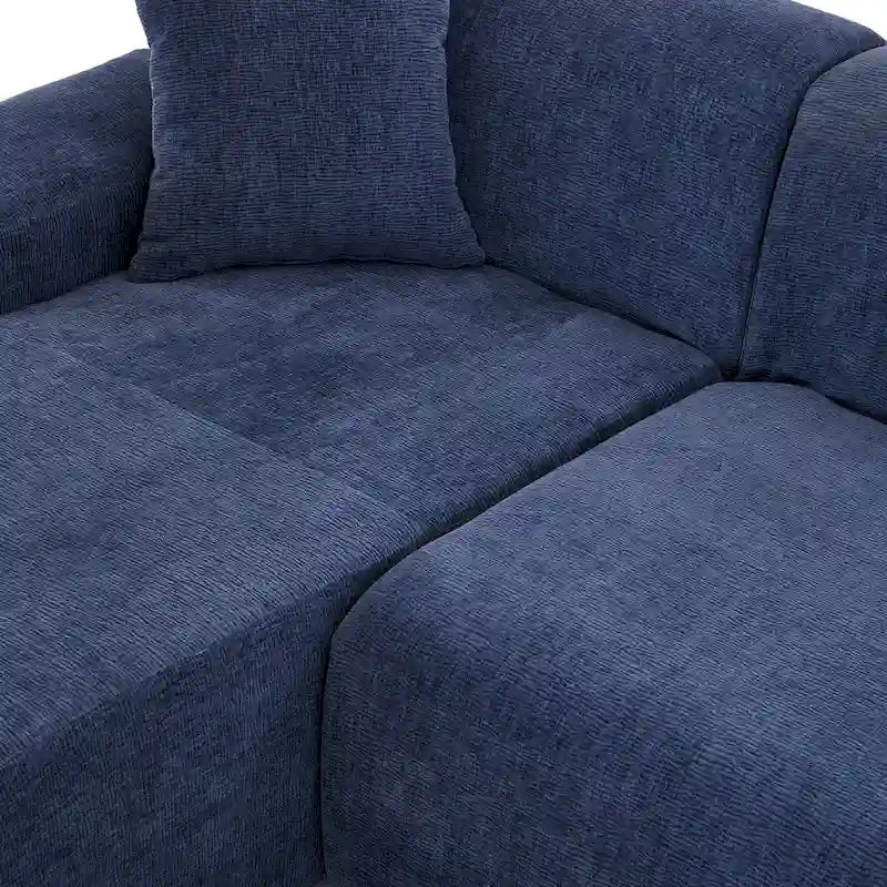 Grand canapé sectionnel modulable en L moderne pour salon