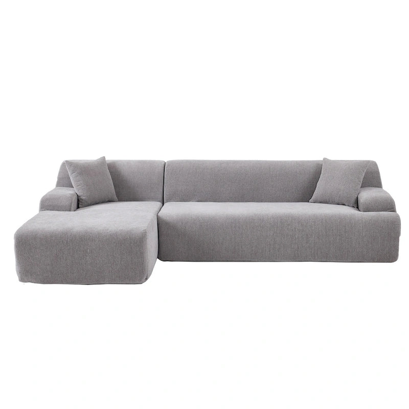 Grand canapé sectionnel modulable en L moderne pour salon