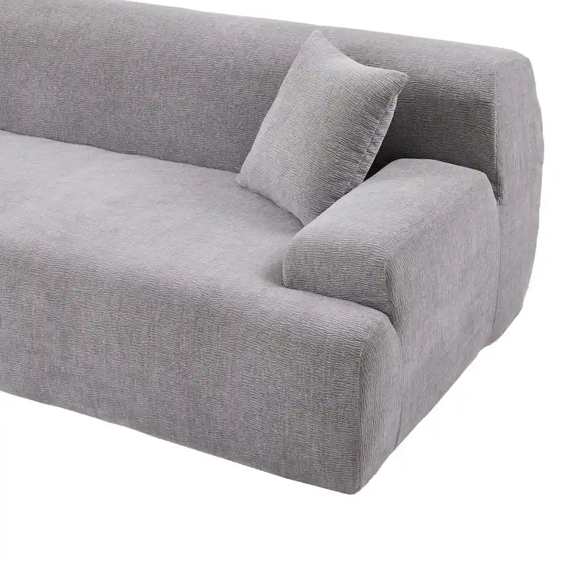 Grand canapé sectionnel modulable en L moderne pour salon