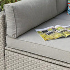 COSIEST Ensemble de 2 fauteuils de patio sans accoudoirs supplémentaires pour sectionnel