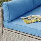 COSIEST Ensemble de 2 fauteuils de patio sans accoudoirs supplémentaires pour sectionnel