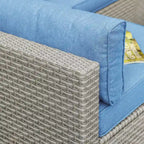 COSIEST Ensemble de 2 fauteuils de patio sans accoudoirs supplémentaires pour sectionnel