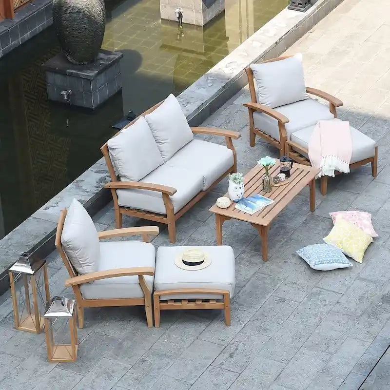Table basse de jardin en teck Leon de Cambridge Casual