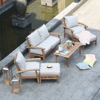 Table basse de jardin en teck Leon de Cambridge Casual