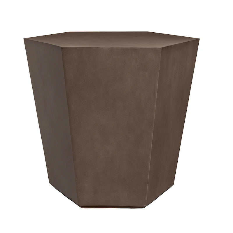 UPHA Outdoor 24-inch Concrete Accent Side Table, Coffee Table