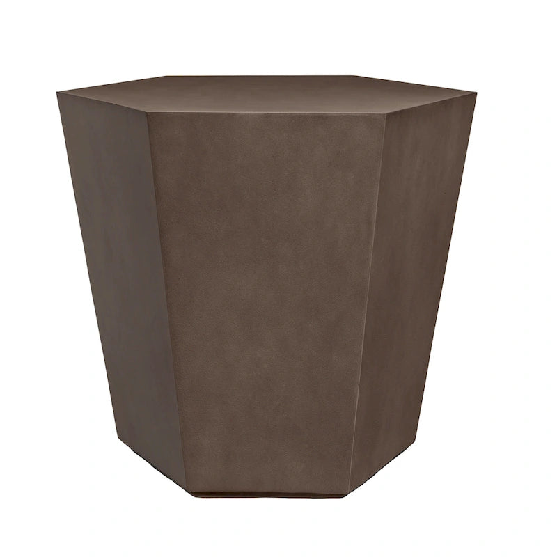 Table d'appoint ou table basse d'extérieur UPHA en béton de 24 pouces