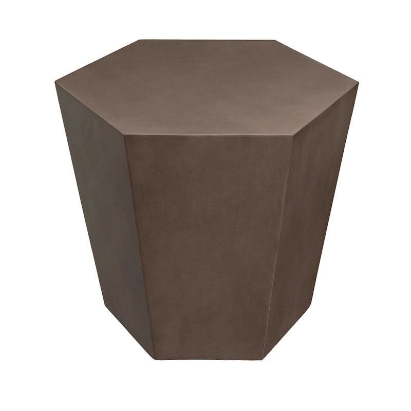 Table d'appoint ou table basse d'extérieur UPHA en béton de 24 pouces