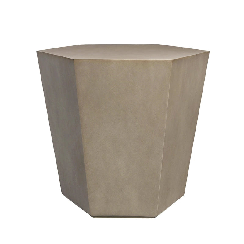 Table d'appoint ou table basse d'extérieur UPHA en béton de 24 pouces