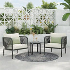 Corvus Serenity 3-piece Outdoor Chat Set with Sunbrella Pillows