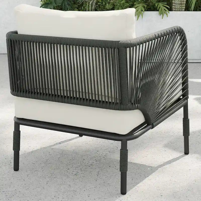 Ensemble de conversation d'extérieur 3 pièces Corvus Serenity avec coussins Sunbrella