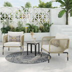 Ensemble de conversation d'extérieur 3 pièces Corvus Serenity avec coussins Sunbrella