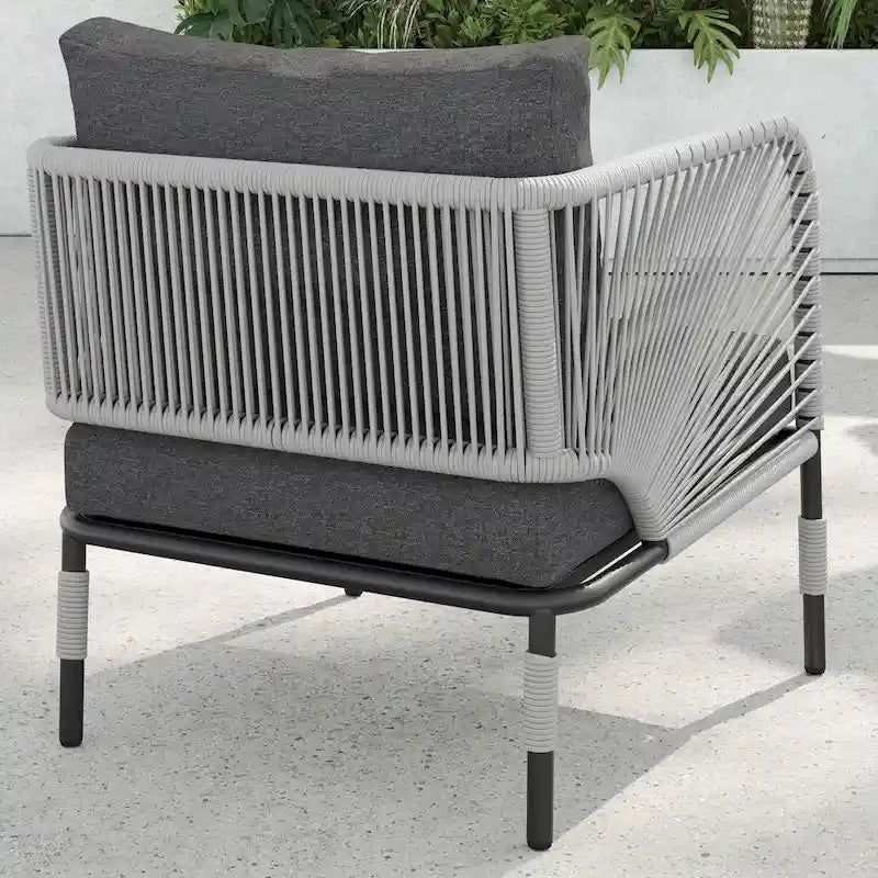 Ensemble de conversation d'extérieur 3 pièces Corvus Serenity avec coussins Sunbrella