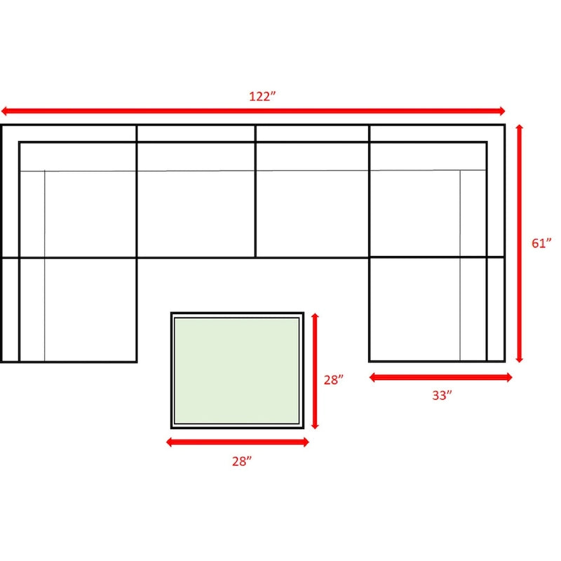 Ensemble de 7 meubles de jardin modulaires en rotin Sunbrella de qualité hôtelière