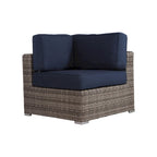 Ensemble de 7 meubles de jardin modulaires en rotin Sunbrella de qualité hôtelière