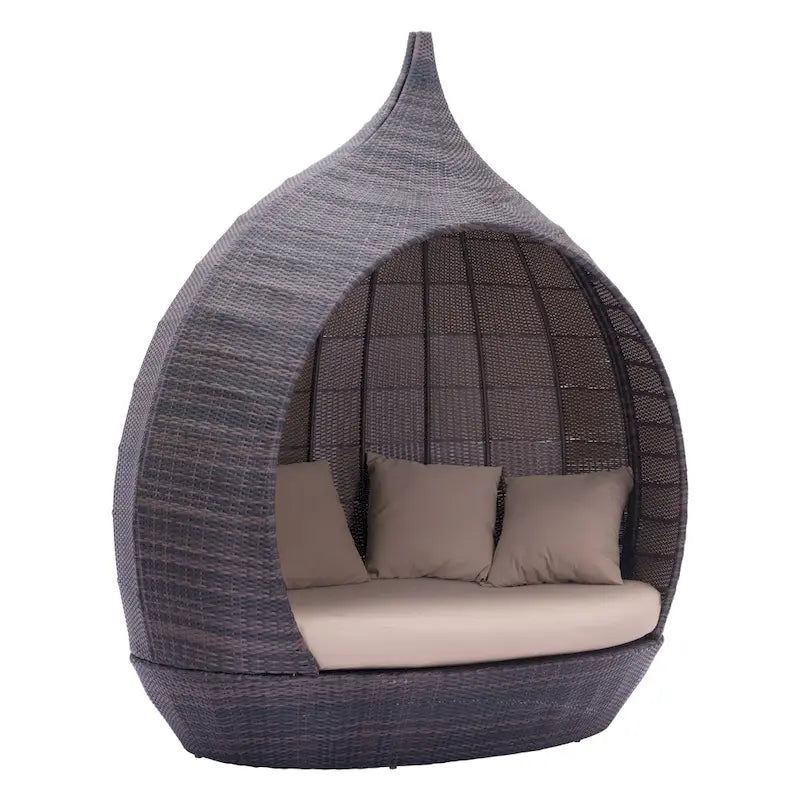 Lit de repos Martinique brun et beige
