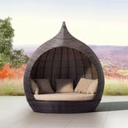 Lit de repos Martinique brun et beige