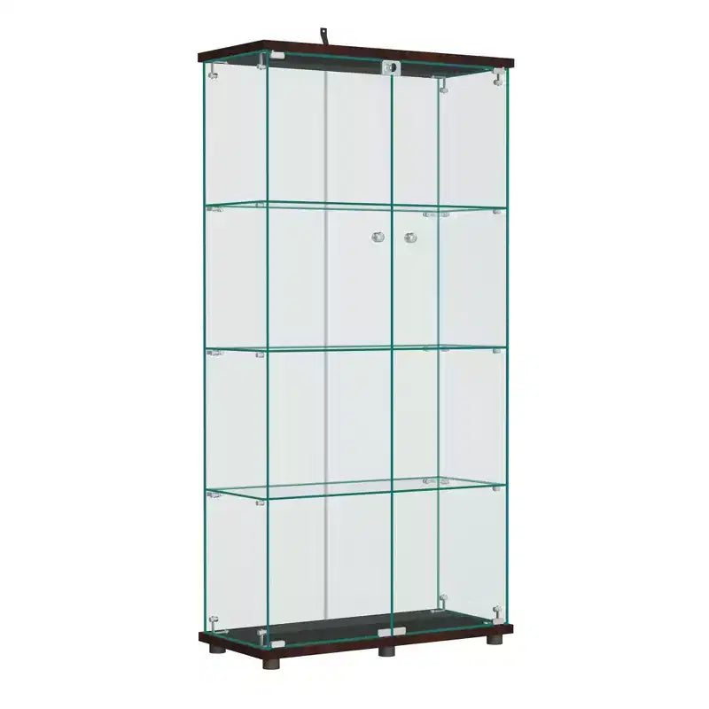Vitrine en verre 64,5 X 32 avec serrure