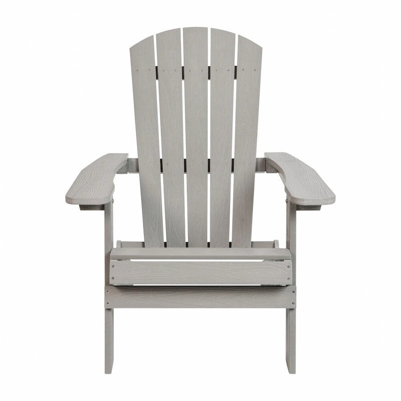 Lot de 2 chaises Adirondack pliantes en polyrésine - Chaise de patio intérieure/extérieure