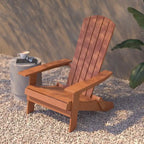 Lot de 2 chaises Adirondack pliantes en polyrésine - Chaise de patio intérieure/extérieure