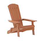 Lot de 2 chaises Adirondack pliantes en polyrésine - Chaise de patio intérieure/extérieure