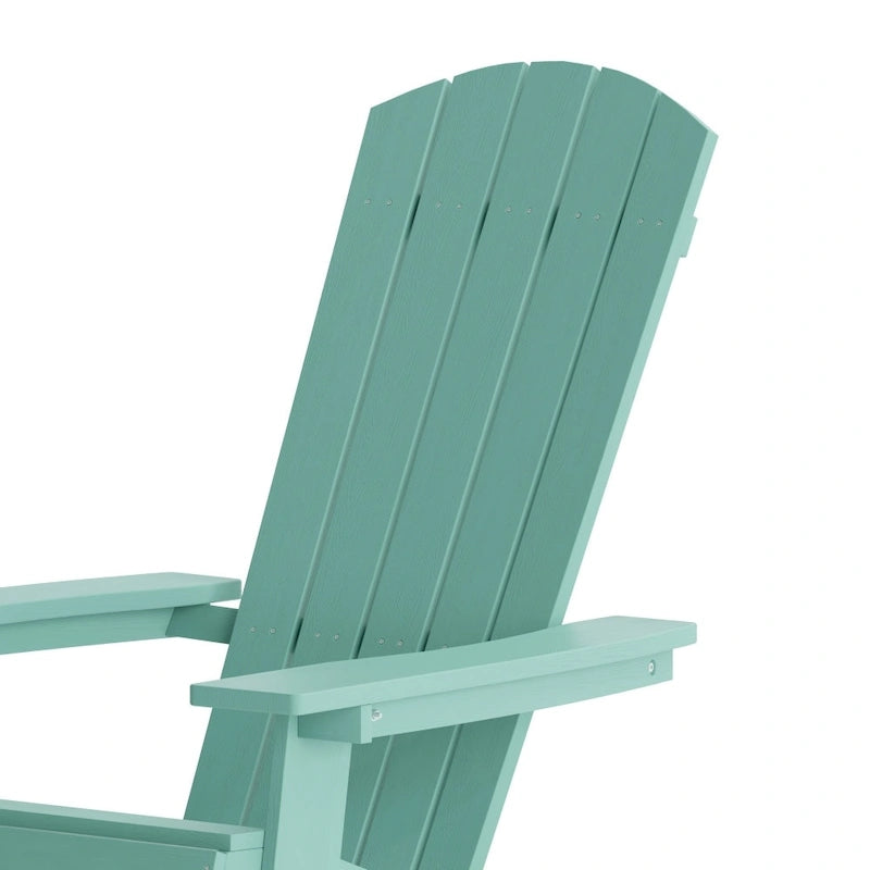 Lot de 2 chaises Adirondack pliantes en polyrésine - Chaise de patio intérieure/extérieure