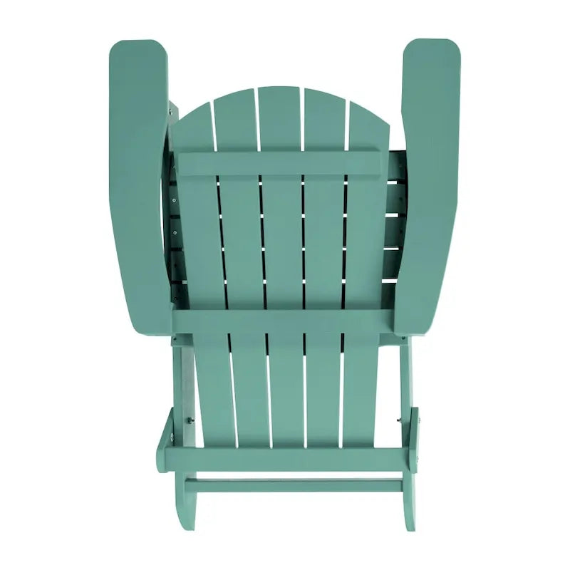 Lot de 2 chaises Adirondack pliantes en polyrésine - Chaise de patio intérieure/extérieure