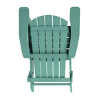 Lot de 2 chaises Adirondack pliantes en polyrésine - Chaise de patio intérieure/extérieure