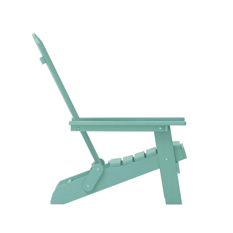 Lot de 2 chaises Adirondack pliantes en polyrésine - Chaise de patio intérieure/extérieure