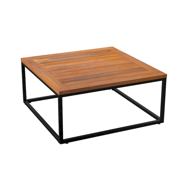 Table basse carrée Tara en bois d'acacia de SEI Furniture