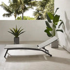 Chaise longue d'extérieur pliante Crosley Weaver - 77,5x24,75x36,5