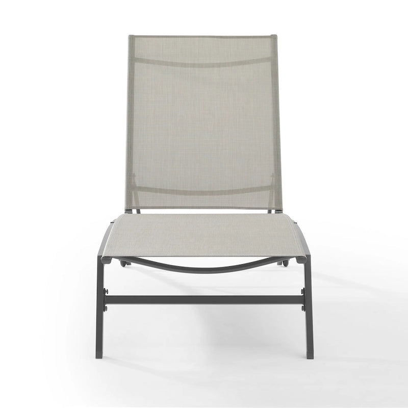 Chaise longue d'extérieur pliante Crosley Weaver - 77,5x24,75x36,5
