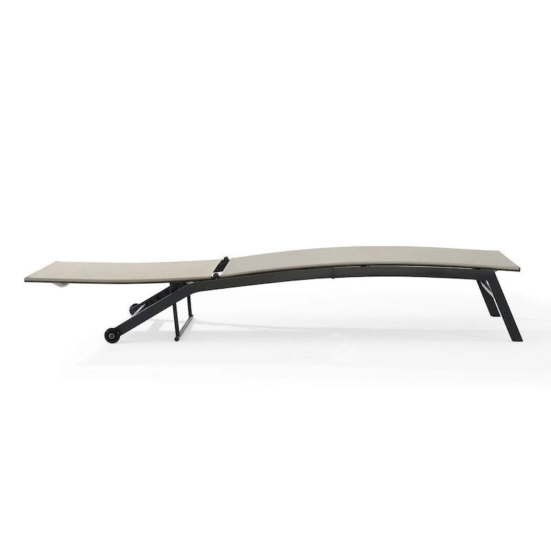 Chaise longue d'extérieur pliante Crosley Weaver - 77,5x24,75x36,5