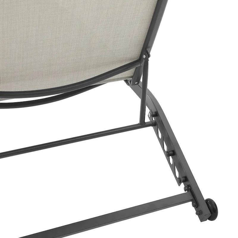 Chaise longue d'extérieur pliante Crosley Weaver - 77,5x24,75x36,5