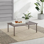 Table basse d'extérieur Cali Bay en métal - 23,5x39,25x13,75