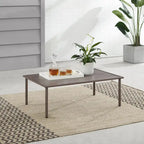 Cali Bay Outdoor Metal Coffee Table - 23.5x39.25x13.75