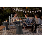 Table d'appoint d'extérieur Keter Pacific Cool Bar avec glacière de 28,4 litres pour patio, pelouse et jardin, gris foncé