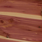 Table basse en billot de cèdre rouge