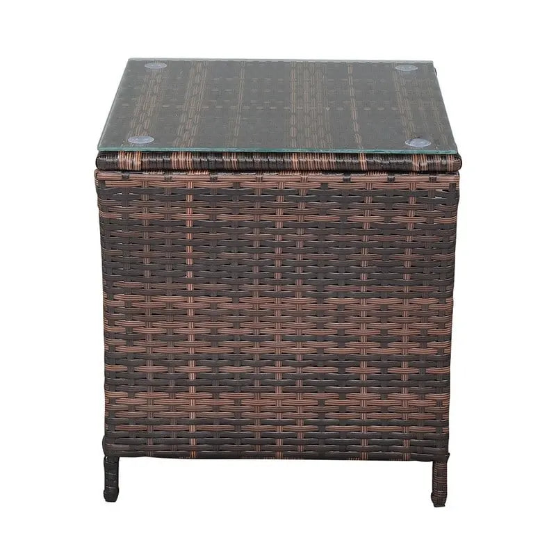 Table d'appoint en rotin pour patio