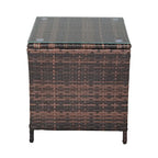 Table d'appoint en rotin pour patio