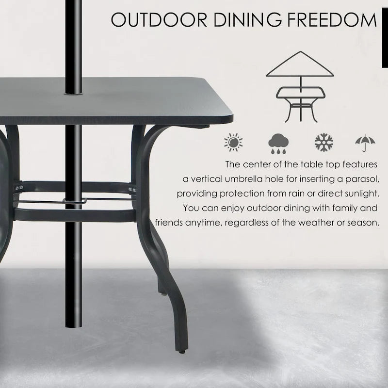 Table de salle à manger d'extérieur Kozyard Coolmen