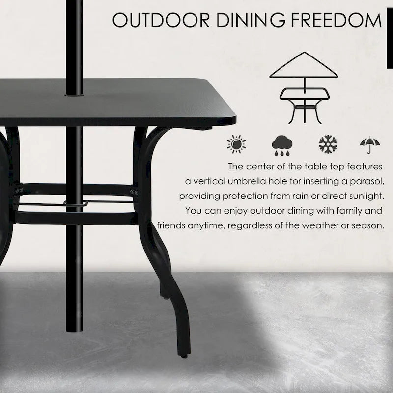 Table de salle à manger d'extérieur Kozyard Coolmen