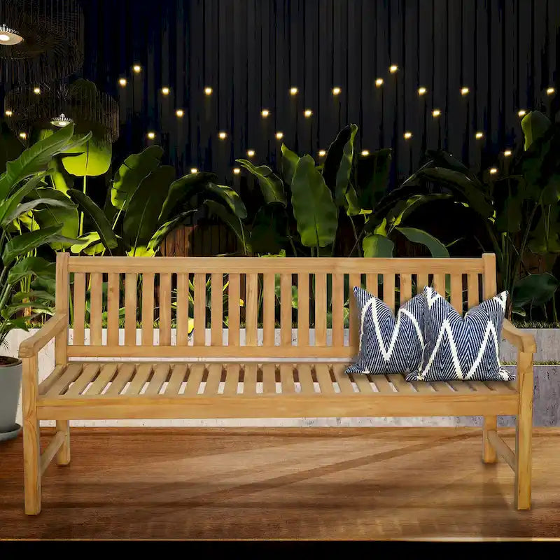 Banc d'extérieur en teck Seven Seas Santiago, 1,80 m