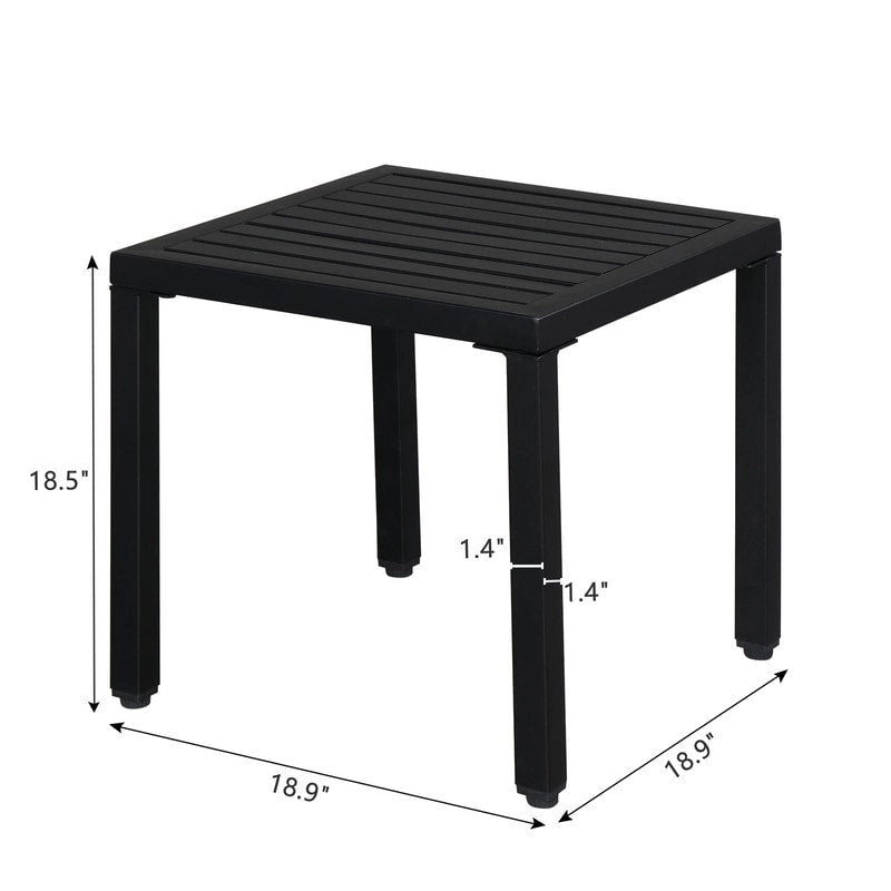 Table d'appoint/basse d'extérieur en fer forgé