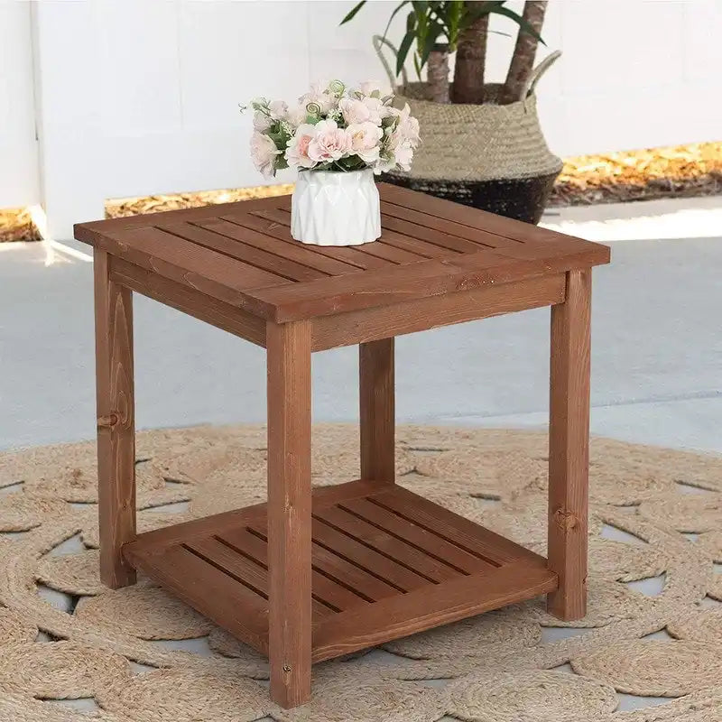 Outdoor Fir Wood End, Coffee, Side Table