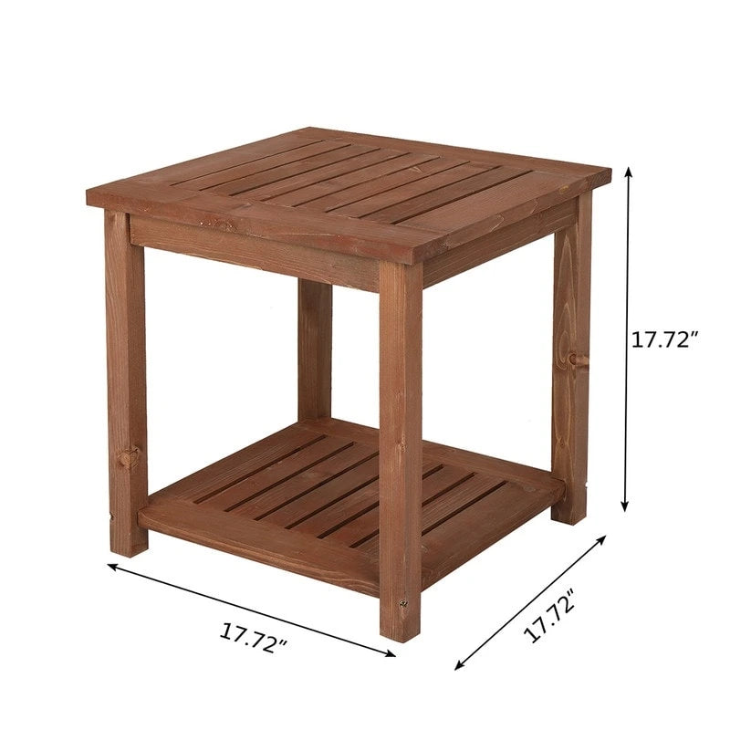 Table d'appoint/basse d'extérieur en sapin