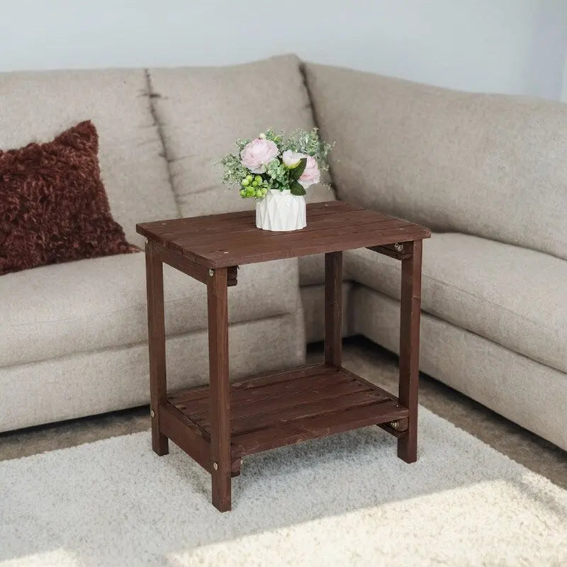 Table d'appoint/basse d'extérieur en sapin