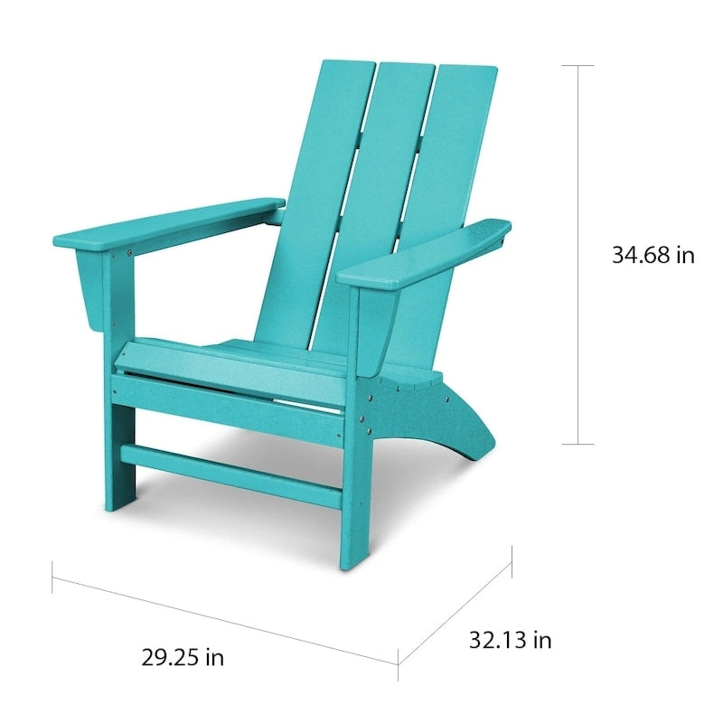 Chaise Adirondack moderne d'extérieur POLYWOOD