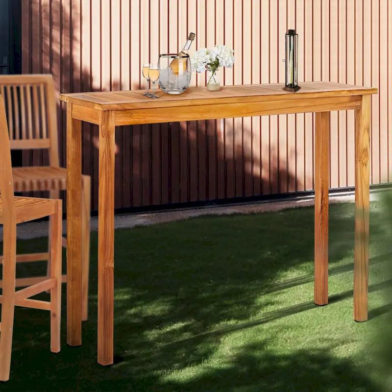 Table de service en bois de teck d'extérieur Chic Teak Santa Monica