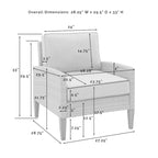 Ensemble de canapé 3 pièces en osier d'extérieur Crosley Capella - 33H x 80W x 132P