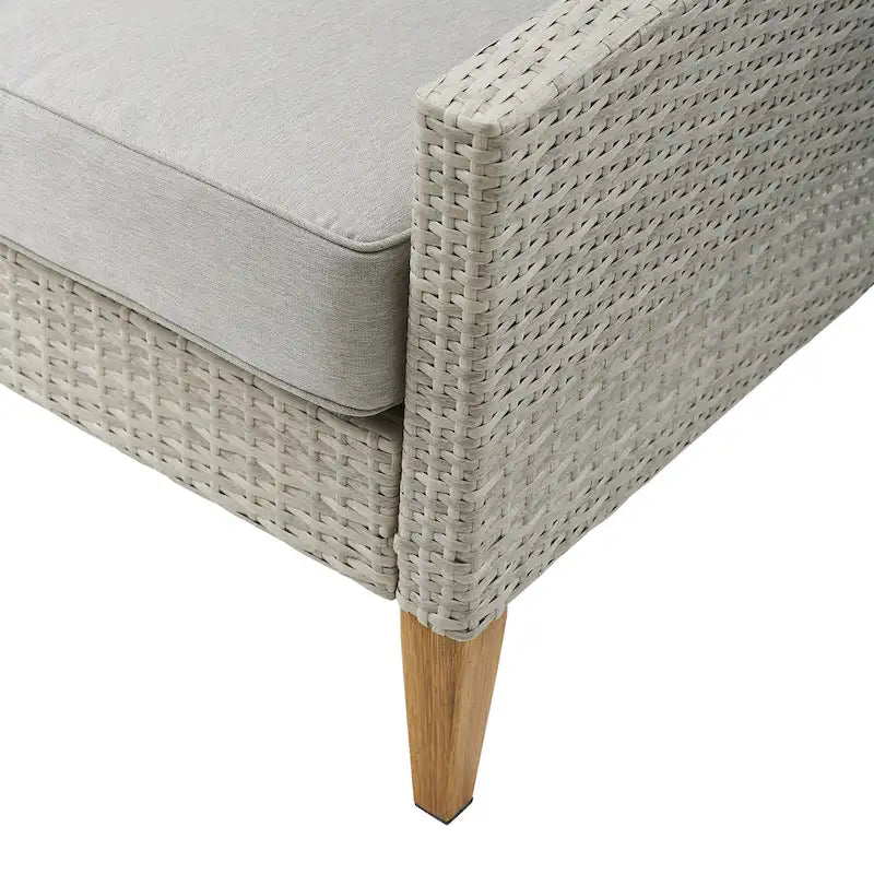Ensemble de canapé 3 pièces en osier d'extérieur Crosley Capella - 33H x 80W x 132P